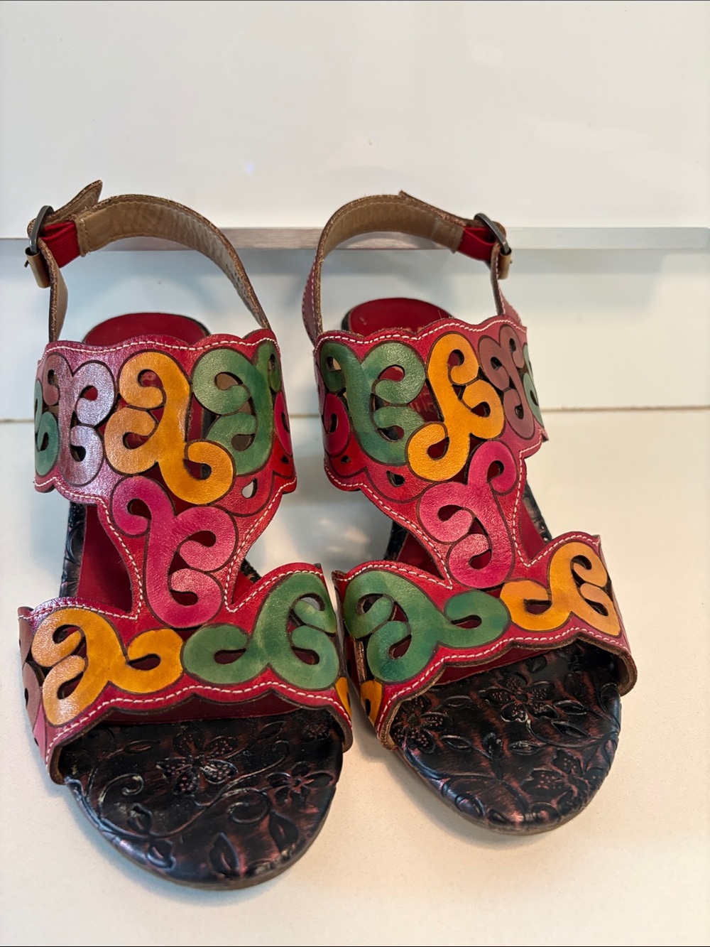 L’Artiste Spring Step Ketta Leather Sandals